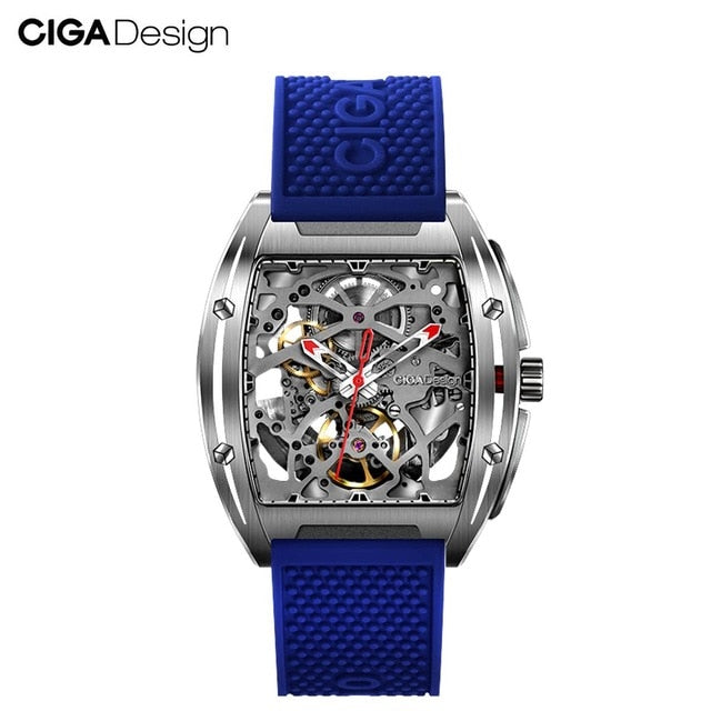 CIGA Design CIGA Watch Z Series Watch Barrel Type Double-Sided Hollow Automatic Skeleton Mechanical Men's Waterproof Watch detail view
