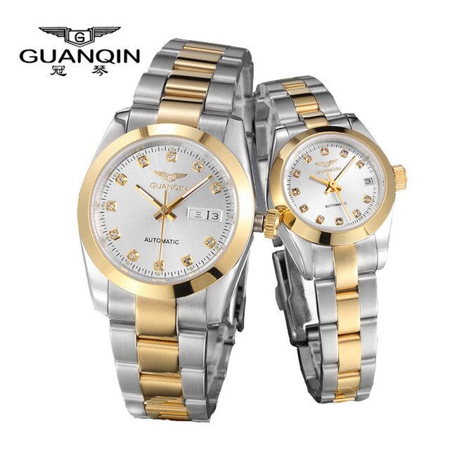 GUANQIN Luxury Lovers watches Original Top Brand Luxury Couple Watches WristWatch Fashion Waterproof Men and Women  Wristwatches detail view