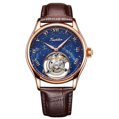 100% Real Tourbillon Men Watch Top Quality Real Tourbillon Clock Men Sapphire Hand Wind Mechanical Watch Relogio Masculino