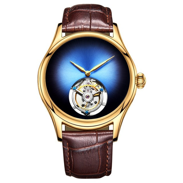 2019 New GUANQIN Tourbillon Men watches top brand luxury Skeleton Men Sapphire mechanical watch Relogio Masculino detail view