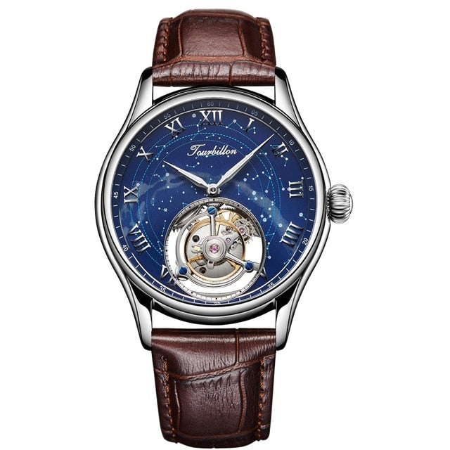 Tourbillon GUANQIN 2019 New Men watches real Tourbillon clock top brand luxury Hand Wind mechanical watch Relogio Masculino detail view